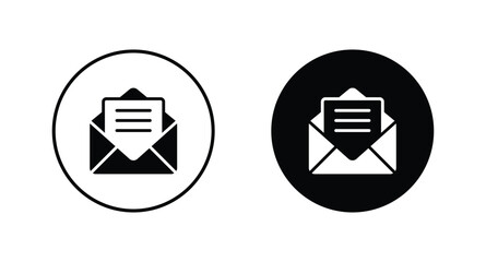 Wall Mural - mail icon set. email symbol icon vector