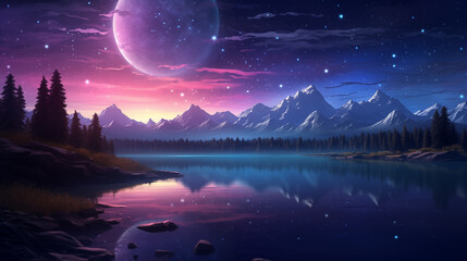 beautiful space, galaxy background
