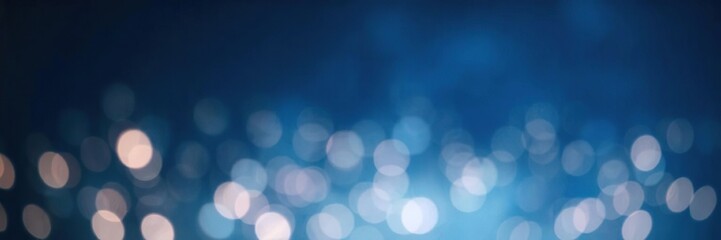 Abstract blue background with soft, bokeh lights spreading across the image, lights, decoration