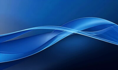 Wall Mural - abstract blue wave background