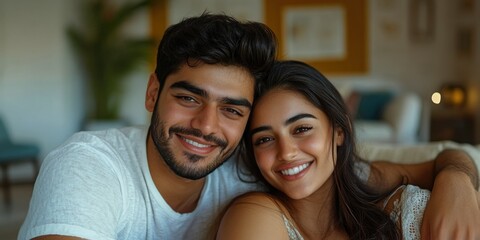 Wall Mural - Young Couple Sharing a Moment