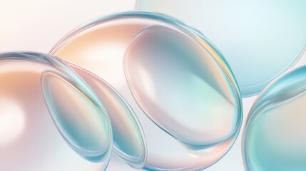 Wall Mural - abstract water bubbles: capturing the fluidity and beauty of water bubbles in a dreamy, artistic dis