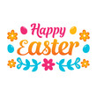 © imrangdpro - Happy Easter typography design on white background