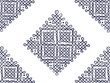 © jyo - Indian Traditional and Cultural Kolam design PNG, set of home decor patterns.mandala background ,twisted rangoli or Kolam design isolated on white background is in seamless pattern