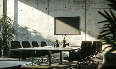 Wall Mural - Concrete Meeting Room.