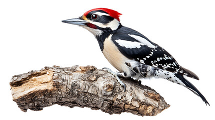 Poster - woodpecker on a branch