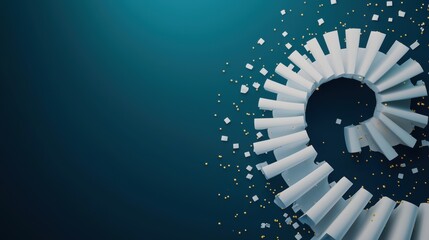 A minimalist design with a single line of code forming a spiral or other intriguing shape, highlighting the elegance and beauty of code as a creative medium.