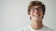 © WS Studio 1985 - Young Man with Glasses Smiling Cheerfully
