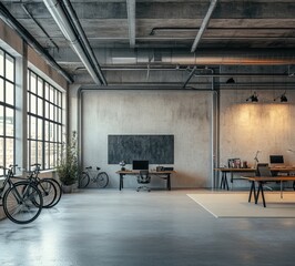 Wall Mural - Industrial Office Space.