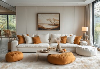 Wall Mural - Modern Living Room Interior.