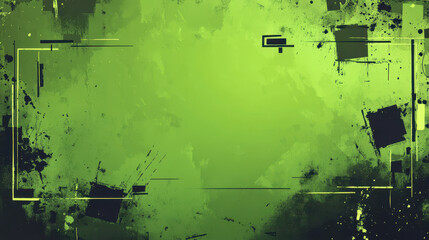 Wall Mural - Vibrant green background with grunge texture, perfect for nature-inspired or eco-conscious designs.