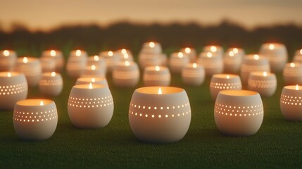 Aufkleber - Create a tranquil ambience with beautiful candlelit decorations