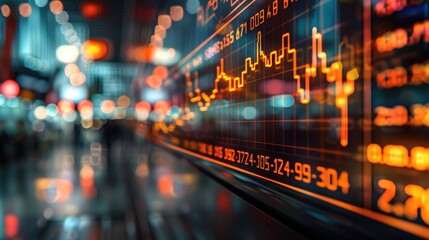 Poster - A stock market thumbnail, financial analytics.
