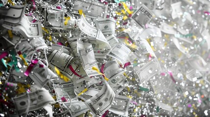 Poster - Money confetti.