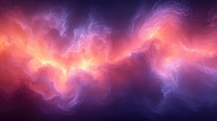 Wall Mural - colorful celestial clouds swirl with bright colors in the vastness of outer space, creating a mesmer