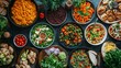 © RoAlin - Vegan feast celebrates global plantbased cuisine variety for Veganuary
