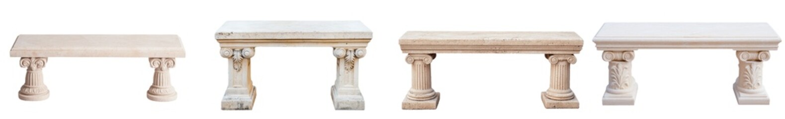 Poster - Isolated empty stone pedestal on transparent background