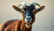 © ruhistocks - Pygmy goat portrait showcasing playful expression and soft brown coat