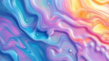 A mesmerizing abstract pattern with vibrant swirls of blue, pink, and orange, creating a dreamy, fluid effect.