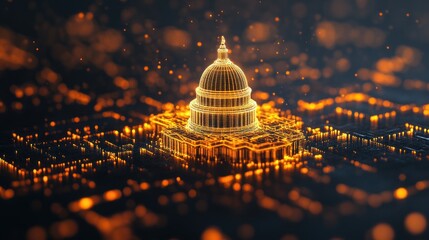 Leinwandbilder - Illuminate your world with stunning architectural designs of capitol buildings