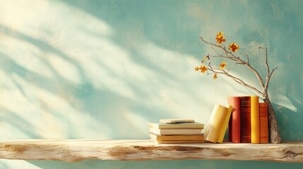 Poster - Arrange books and decorate your space with natural touch