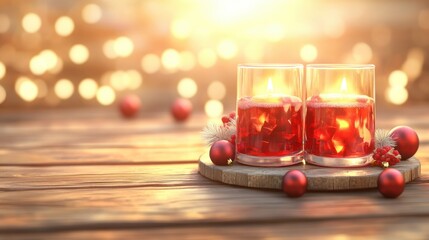 Aufkleber - Create a cozy ambiance with scented candles and holiday decor