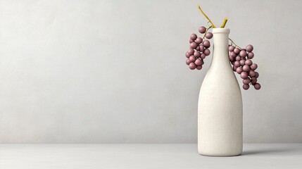 Poster - Elegant vase displays grapes with style