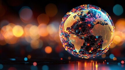 Poster - Explore the global connections through digital networks