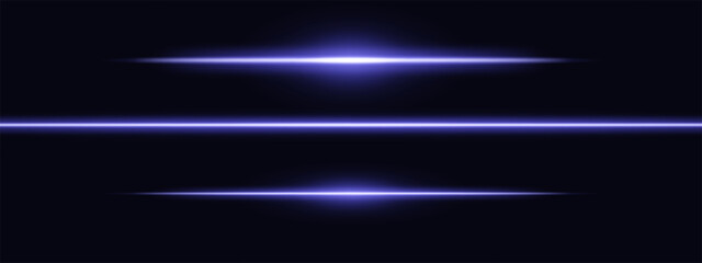 Purple light glare beam. A sharp horizontal beam reflection. Sci-fi designs, light transitions, or futuristic effects. Glowing light streaks and neon effects. Dynamic shine wallpaper background