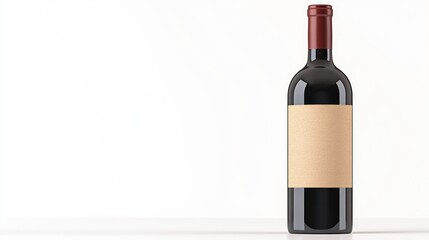 Explore the art of wine with a blank bottle ready for personalization