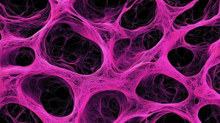 Aufkleber - Explore the intricate structure of pink cell patterns in science