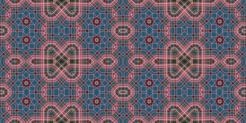 Naklejka na meble Seamless kaleidoscope pattern. The texture of the woven pattern. Endless pattern