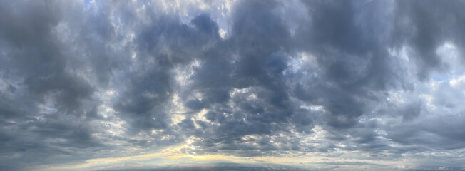 Wall Mural - storm sky. cold windy weather atmosphere cloudscape panoramic outdoors scenery background