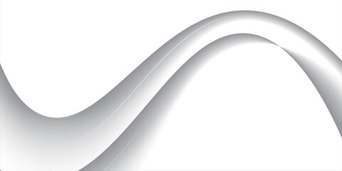 Flowing gray curve shape with soft gradient vector abstract background, relaxing and tranquil art, ease and tranquil image