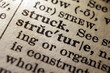 © Julian - Word structure on dictionary page, macro close-up