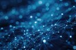 © juliars - Abstract blue background showing a network growing with data points connecting through lines forming a futuristic shape