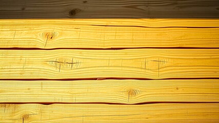 Wall Mural - The Warm Glow of Sunlight on Wooden Planks, Emphasizing the Natural Grain and Subtle Variations in Color