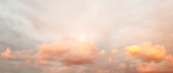 Wall Mural - cloudy sky during sunrise, nature background. sky with cloud