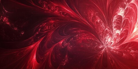 Poster - Red abstract ethereal background