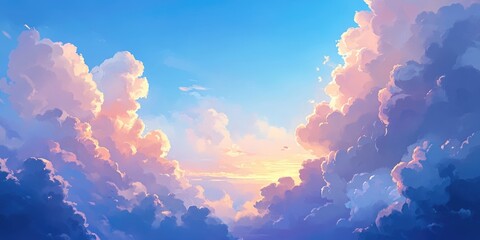 Aufkleber - Sky and clouds as the backdrop