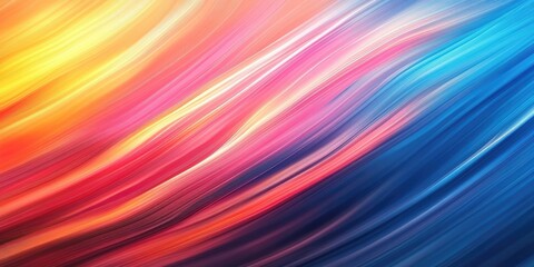 Poster - Light abstract gradient with motion blur background. Colorful line texture wallpaper.