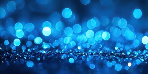 Leinwandbilder - blue bokeh background made with neon lights