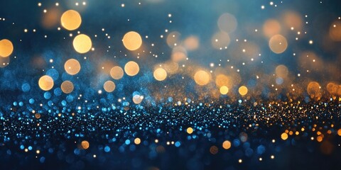 Aufkleber - Abstract bokeh background for Christmas and New Year, with a glittery Christmas theme.