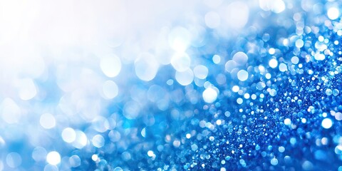 Leinwandbilder - blue abstract bokeh on a white background.