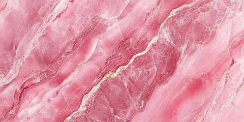 Leinwandbilder - Pink marble background, viewed from the front. Close-up texture photo.