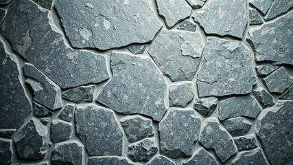 Wall Mural - Gray Stone Wall Texture A Seamless Pattern of Irregular Shapes with Natural Variations in Color and Texture