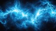 © ALIF JATI KUSUMA - Abstract blue lightning strikes on a dark background.