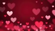 © MMM - Valentine's day Pink Red Animation Hearts Greeting love hearts. Festive of bokeh, sparkles, hearts for Valentine's day, Valentines day, Wedding anniversary background