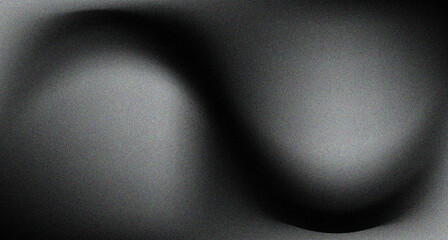 Aufkleber - Abstract black and grey gradient background with grain texture, creating a sense of depth and dimension