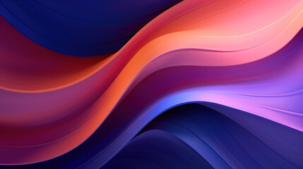 Wall Mural - vibrant abstract blue and purple waveform with fluid motion and colorful gradients
